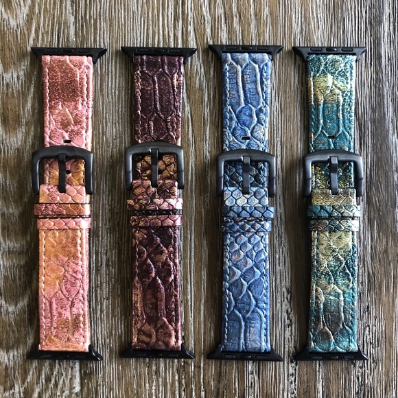Snake Skin Smart Watch Bands - Picture 1 of 5